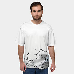 Футболка оверсайз мужская Одинокий борец на просторах, цвет: 3D-принт — фото 2