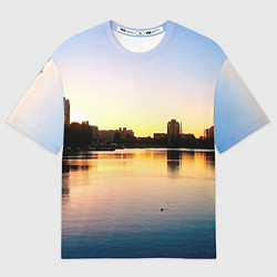 Футболка оверсайз мужская Шкиперская гавань в Санкт-Петербурге, цвет: 3D-принт