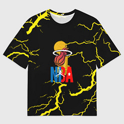 Футболка оверсайз мужская NBA storm, цвет: 3D-принт
