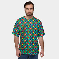 Футболка оверсайз мужская Витраж, цвет: 3D-принт — фото 2