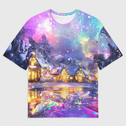 Мужская футболка оверсайз Настроение рождества