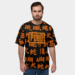 Футболка оверсайз мужская PUBG japan steel, цвет: 3D-принт — фото 2
