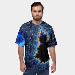 Футболка оверсайз мужская Психоделика абстракця, цвет: 3D-принт — фото 2
