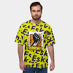 Футболка оверсайз мужская Rainbow six pattern rap, цвет: 3D-принт — фото 2