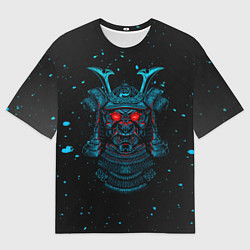 Футболка оверсайз мужская Японский самурай маска, цвет: 3D-принт