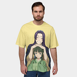 Футболка оверсайз мужская Джинши и Маомао - монолог фармацевта, цвет: 3D-принт — фото 2