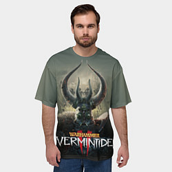 Футболка оверсайз мужская Warhammer - Vermintide 2, цвет: 3D-принт — фото 2