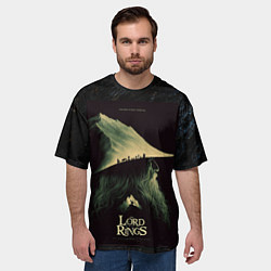 Футболка оверсайз мужская Братство кольца - Гэндальф, цвет: 3D-принт — фото 2