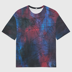 Мужская футболка оверсайз Космическая паутина