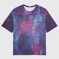 Мужская футболка оверсайз Космическая туманность: паутина