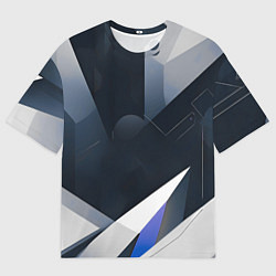 Мужская футболка оверсайз Абстракция город следующего века