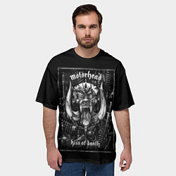 Футболка оверсайз мужская Motorhead - kiss of death, цвет: 3D-принт — фото 2