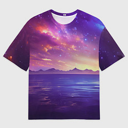 Мужская футболка оверсайз Волшебная галактика