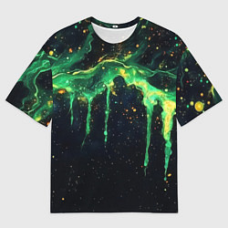 Мужская футболка оверсайз Зеленая кислота