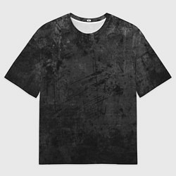 Мужская футболка оверсайз Абстракция - dark grunge break