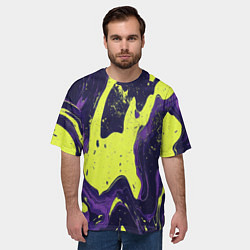 Футболка оверсайз мужская Камуфляжный пятна, цвет: 3D-принт — фото 2