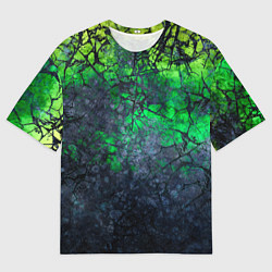 Мужская футболка оверсайз Абстракция - acid web