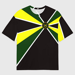 Мужская футболка оверсайз Мотострелковые войска: шеврон без текста