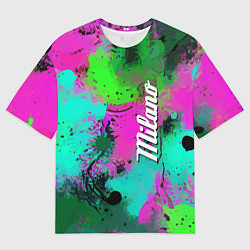 Мужская футболка оверсайз Color impression - abstraction