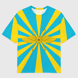 Мужская футболка оверсайз Воздушно-космические силы