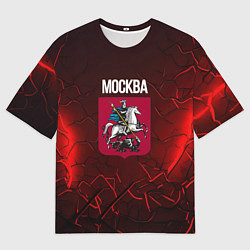 Футболка оверсайз мужская Москва - Россия, цвет: 3D-принт