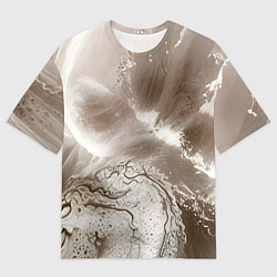 Мужская футболка оверсайз Песок и вода