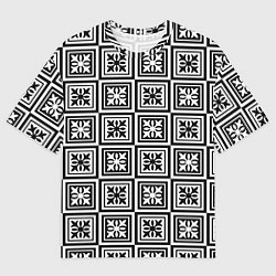 Мужская футболка оверсайз Керамический декор