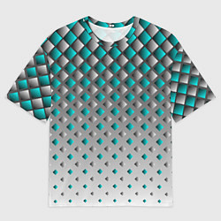 Мужская футболка оверсайз Фигурный каскад