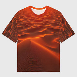 Мужская футболка оверсайз Красная жара