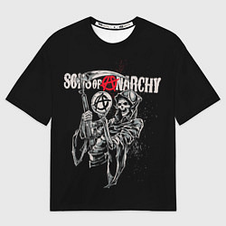 Футболка оверсайз мужская Sons Of Anarchy - death, цвет: 3D-принт