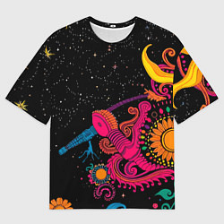 Футболка оверсайз мужская Psychedelic abstract art, цвет: 3D-принт