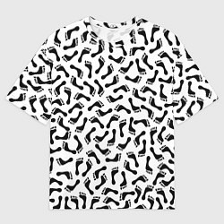 Футболка оверсайз мужская Следы, цвет: 3D-принт