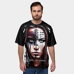 Футболка оверсайз мужская Все дуреют с этой косметики, цвет: 3D-принт — фото 2