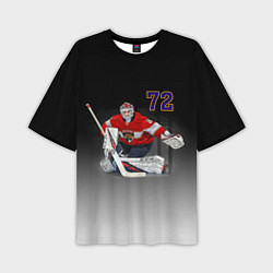 Футболка оверсайз мужская Sergey Bobrovsky is goalkeeper of the Florida Pant, цвет: 3D-принт