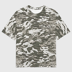 Мужская футболка оверсайз Фактурный камуфляж