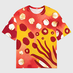 Мужская футболка оверсайз Африканский паттерн