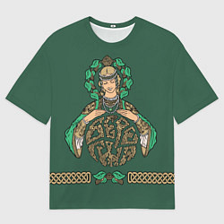 Футболка оверсайз мужская Славянская богиня Берегиня, цвет: 3D-принт