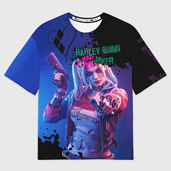 Футболка оверсайз мужская Харли и Джокер love, цвет: 3D-принт