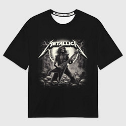 Футболка оверсайз мужская Metallica - guitar solo, цвет: 3D-принт