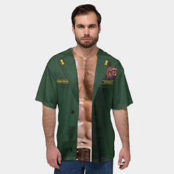 Футболка оверсайз мужская Форма вооруженных сил РФ с прессом, цвет: 3D-принт — фото 2