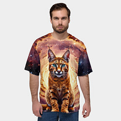 Футболка оверсайз мужская Каракет в космосе, цвет: 3D-принт — фото 2