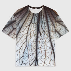 Мужская футболка оверсайз Прожилки растения