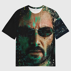 Футболка оверсайз мужская Matrix - Keanu Reeves, цвет: 3D-принт