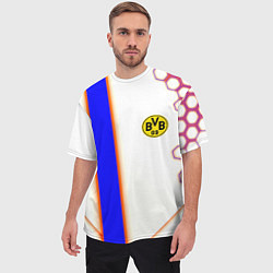Футболка оверсайз мужская Borussia geometry sport, цвет: 3D-принт — фото 2