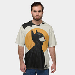 Футболка оверсайз мужская Девушка Бэтмен, цвет: 3D-принт — фото 2