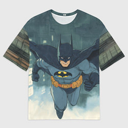 Футболка оверсайз мужская Бэтмен старый стиль, цвет: 3D-принт