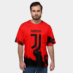 Футболка оверсайз мужская Ювентус jujym, цвет: 3D-принт — фото 2