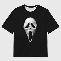 Футболка оверсайз мужская Крик маска косплей, цвет: 3D-принт