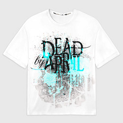 Мужская футболка оверсайз Dead by april краски