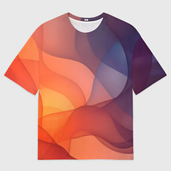 Мужская футболка оверсайз Летящая вуаль